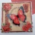 kartka scrapbookingowa handmade na Dzień Matki z czerwonym motylem.webp